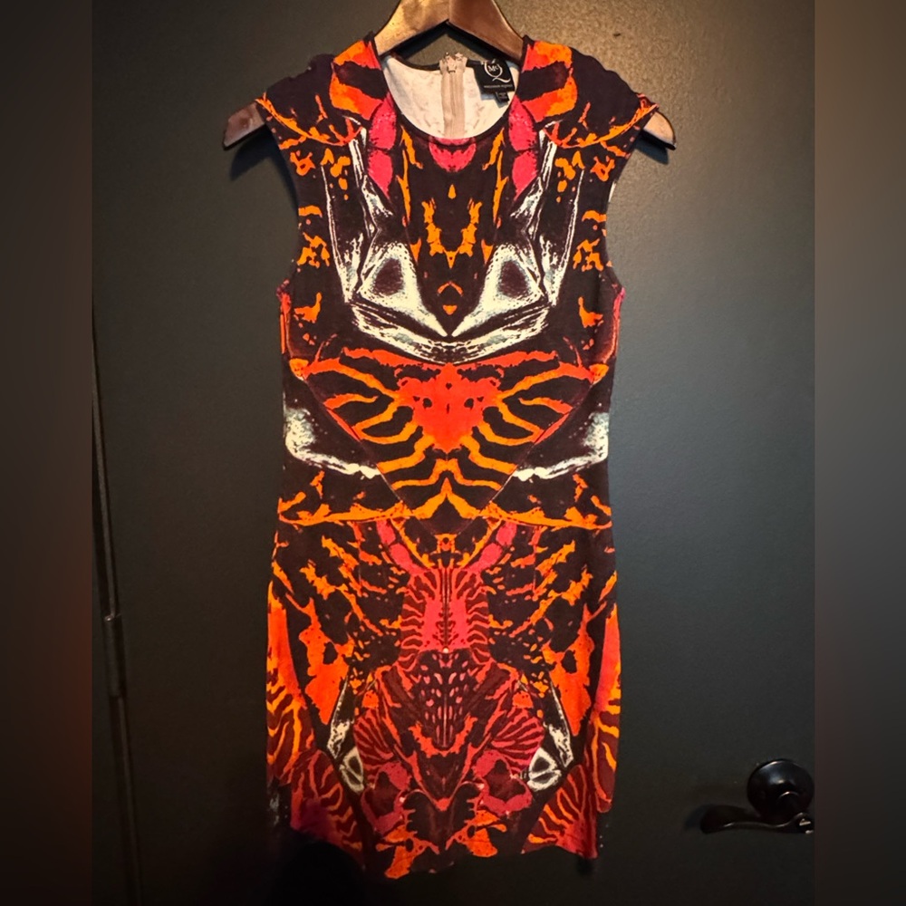 Alexander McQueen Kaleidoscope Print Mini Dress Size M